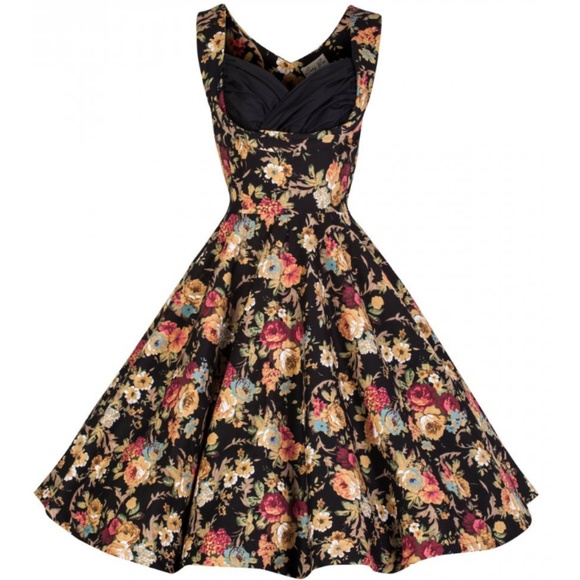 Floral Lindy Bop Ophelia Dress With *Pockets!!* - Picture 4 of 7